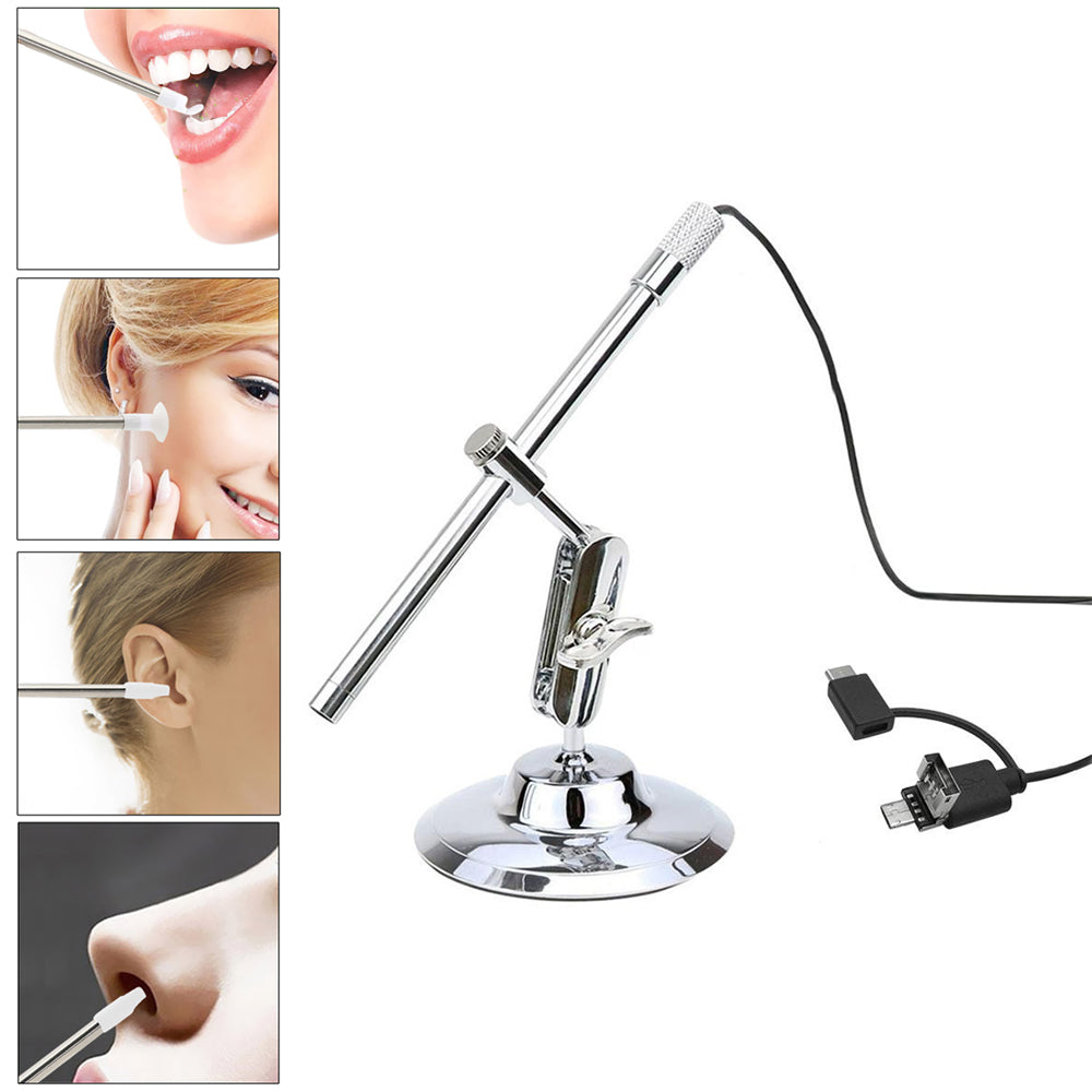 2MP USB Digital Microscope Loupe Webcam 200X 8LED Digital Image Monarch Processor PCB Inspection