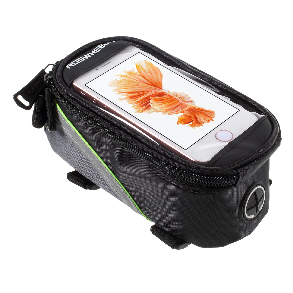 Uniqkart 4.2inch Bicycle Top Tube Bag for iPhone 5 5s SE (12496S) - Green