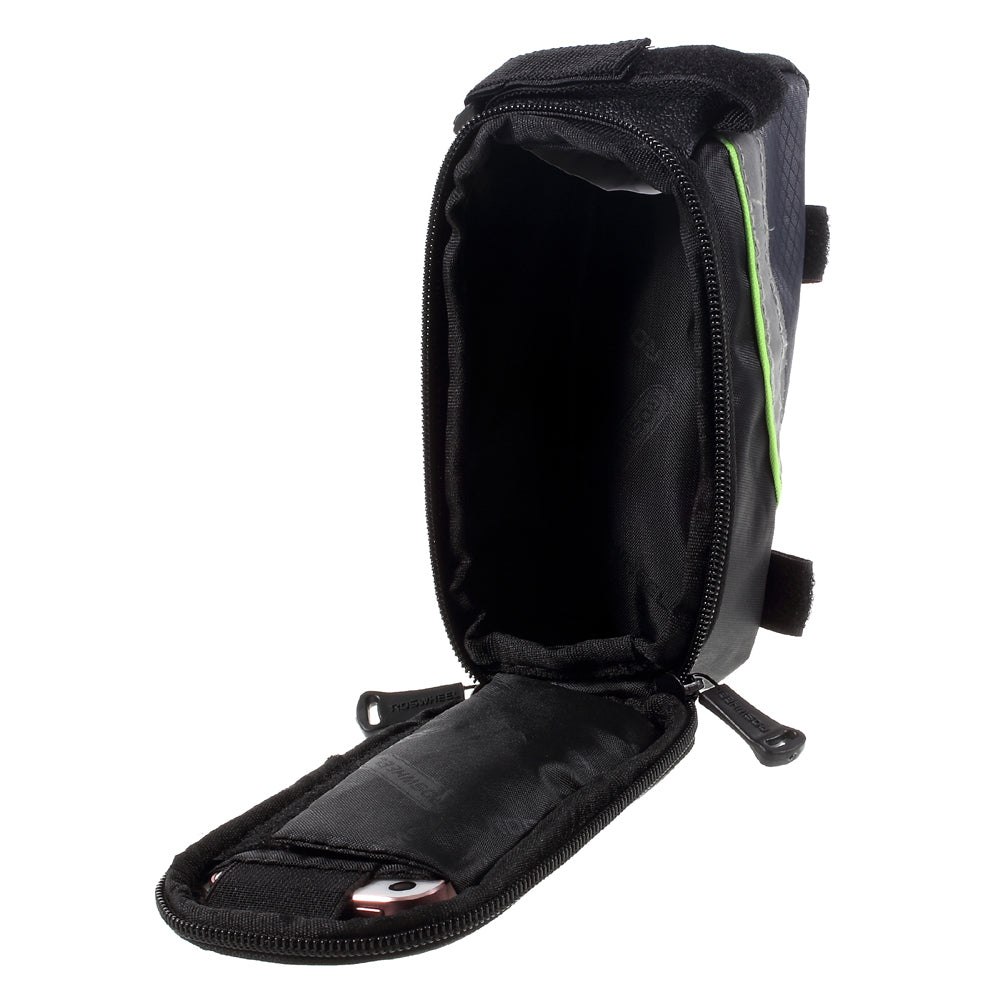 Uniqkart 4.2inch Bicycle Top Tube Bag for iPhone 5 5s SE (12496S) - Green