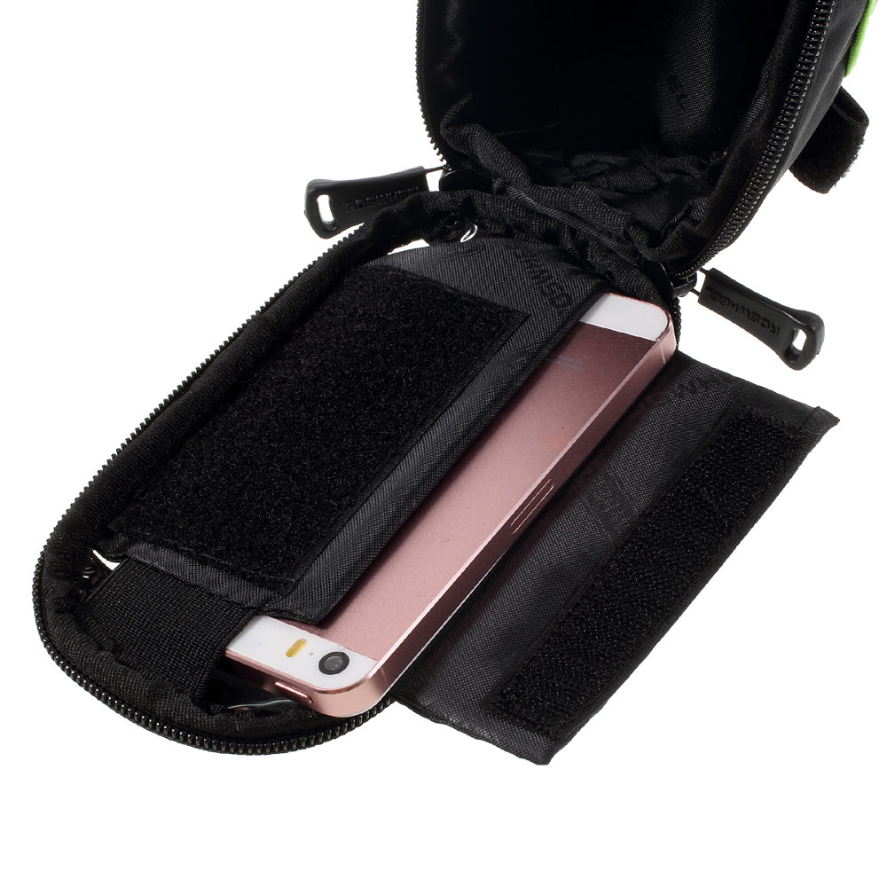 Uniqkart 4.2inch Bicycle Top Tube Bag for iPhone 5 5s SE (12496S) - Green