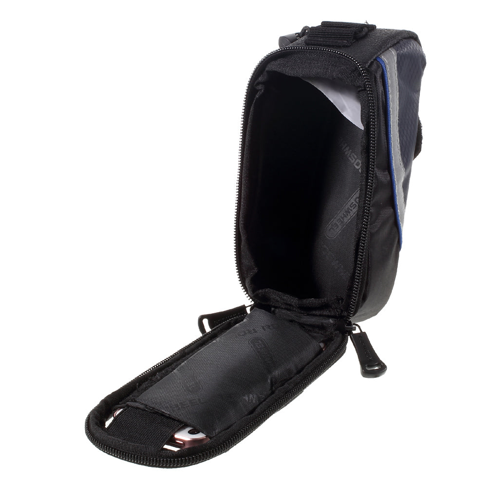 Uniqkart 4.2inch Bike Top Tube Bag Pouch for iPhone 5 5s SE (12496S) - Blue