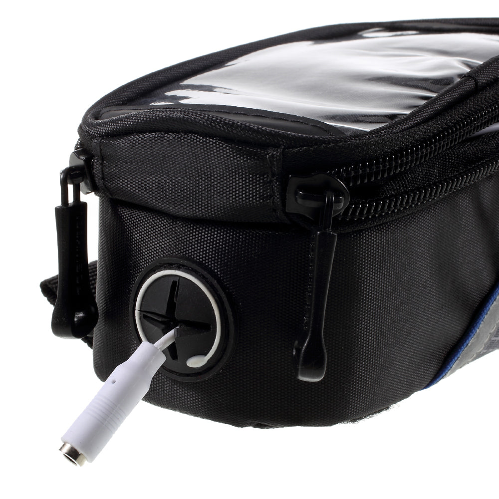 Uniqkart 4.2inch Bike Top Tube Bag Pouch for iPhone 5 5s SE (12496S) - Blue