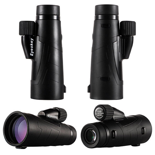 EYESKEY EK8572 15x50 Waterproof Monocular Side Hand Strap Night Vision Telescope Mobile Telescope