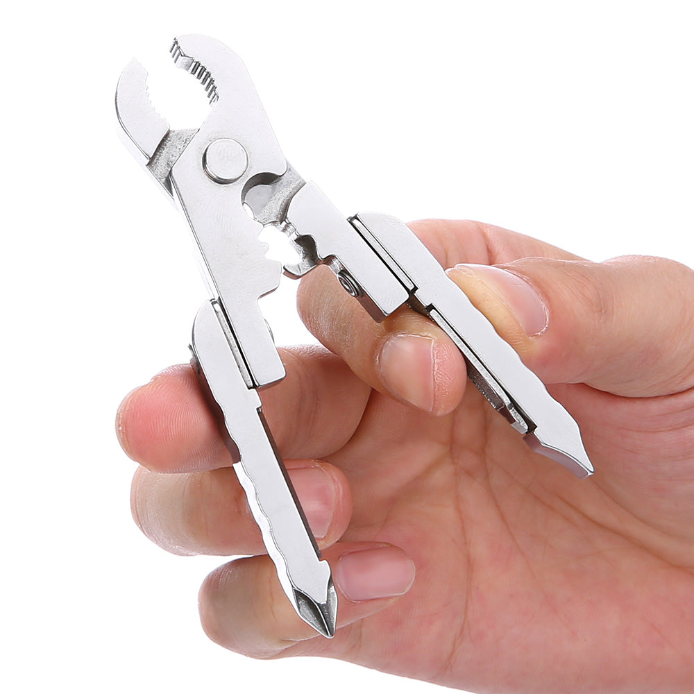 Stainless Steel Folding Multi-functional Pliers Knife / Screwdriver Multitools