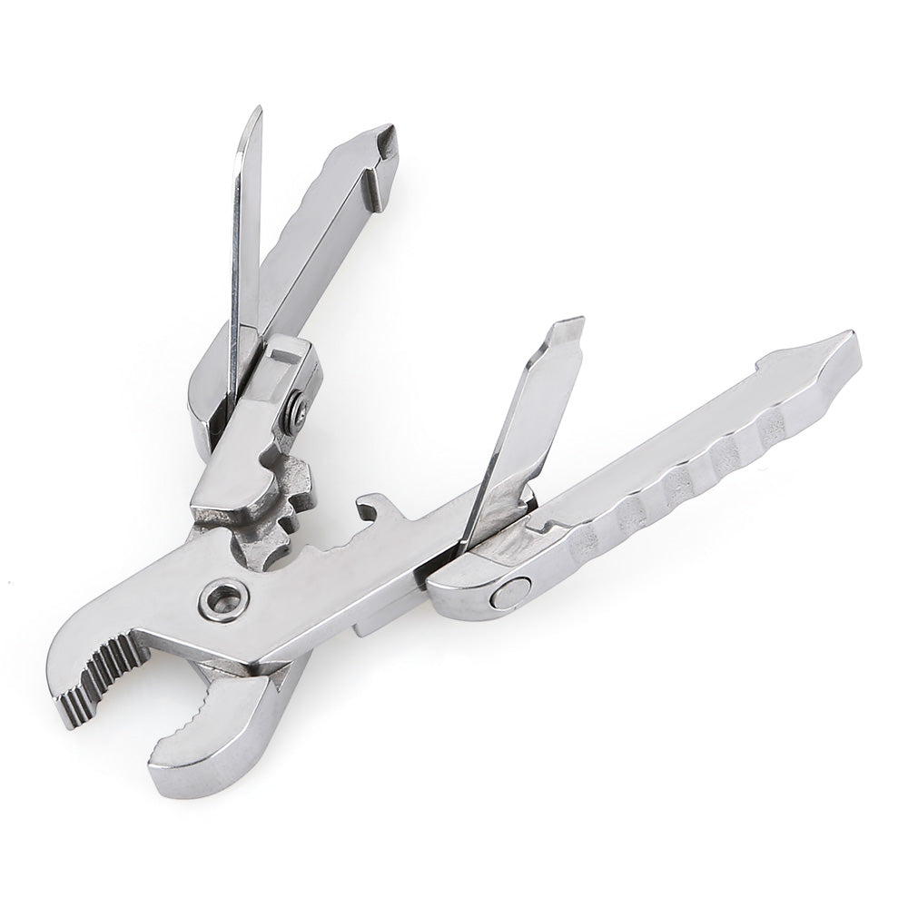 Stainless Steel Folding Multi-functional Pliers Knife / Screwdriver Multitools
