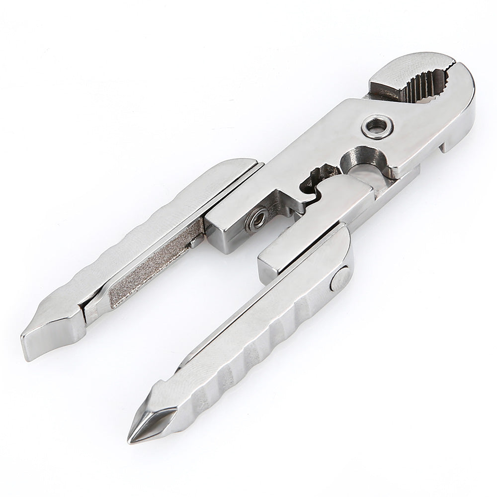 Stainless Steel Folding Multi-functional Pliers Knife / Screwdriver Multitools