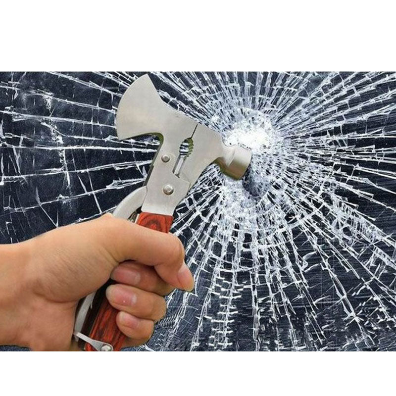 Aotu AT7577 Portable Multi-functional Ax Hammer Knife Cutter Plier with Bottle Opener Multi-tools