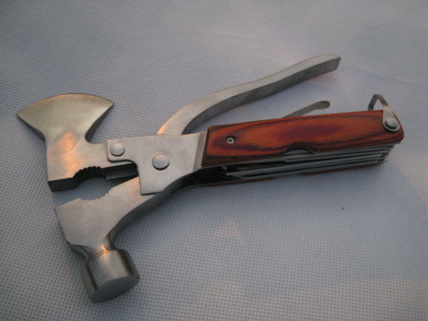 Aotu AT7577 Portable Multi-functional Ax Hammer Knife Cutter Plier with Bottle Opener Multi-tools