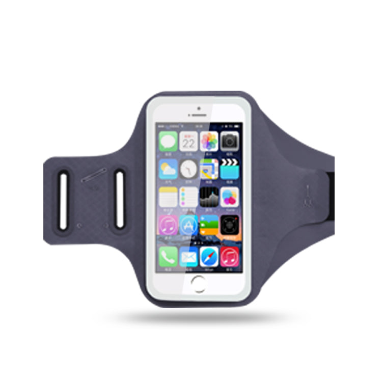 Universal 6.2 inch Smartphones Chinlon Lycra Armband Case for Running Fitness and Cycling, Phone Compartment Size: 8 x 16.5cm - Grey