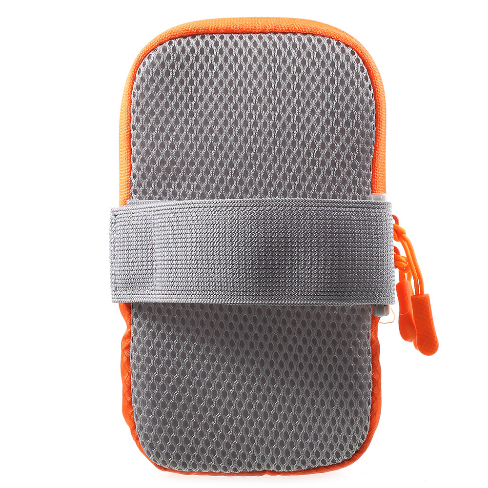 High Quality Fabric Camouflage Pattern Sports Armband Phone Bag with Headphone Hole for iPhone 8 Plus/7 Plus etc. - Blue