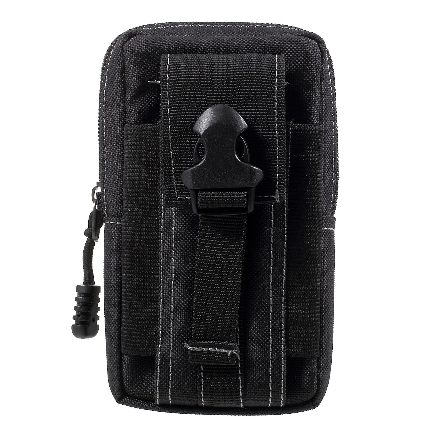 EDC Utility Gadget Bag with Cell Phone Holster Waist Pack Outdoor Tactical Pouch - Black