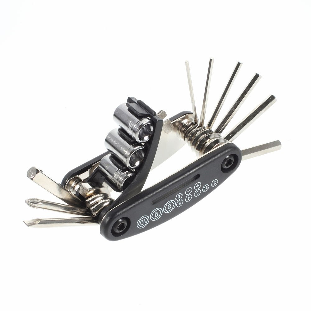 Multi Function Bicycle Repair Tool w/ Patch Kit & Tire Levers