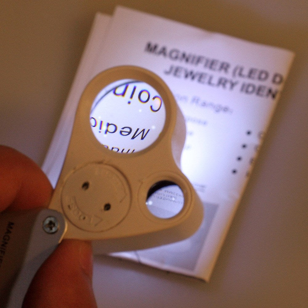 Mini Portable Jewel Identifying Appraise 15-30X Magnifier