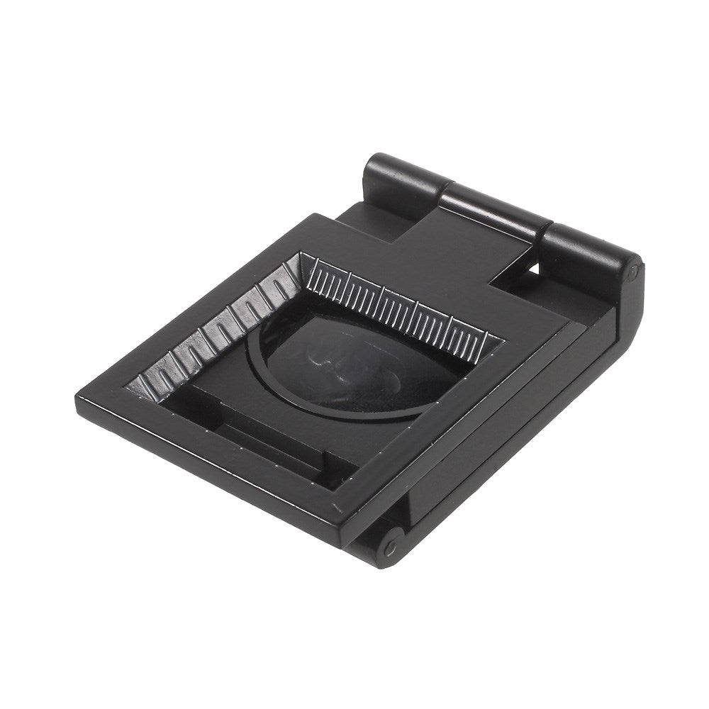 Black 10 Times Stoving Varnish Magnifying Glass with LED Light and Scale (C308B)