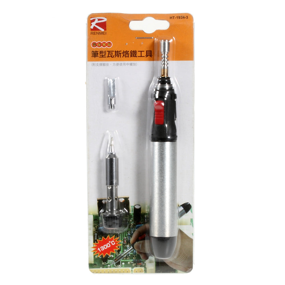Renmei HT-1934-3 Plastic Pen Style Electric Lighter Gas Soldering Iron Tool