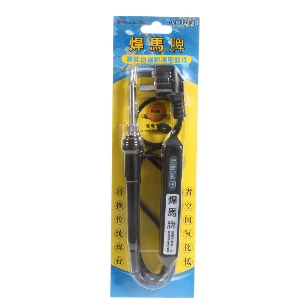 HM-880B 220V 10-100W Temperature Adjustable Electric Welding Solder Iron Tool UK Plug