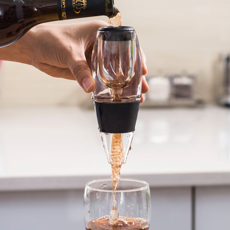 Red Wine Magic Decanter Aerator with Base & Filter