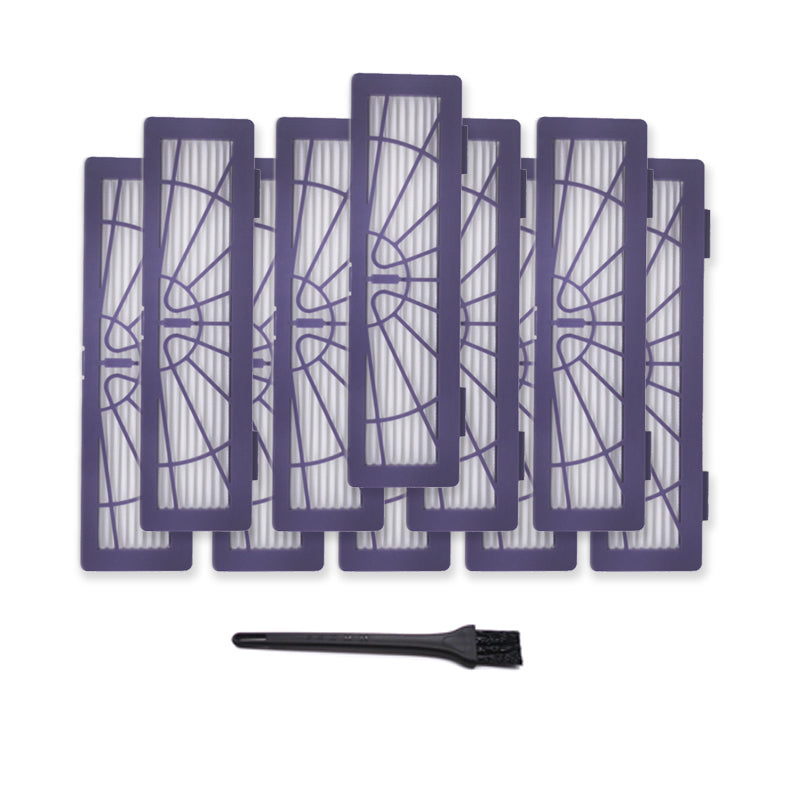 Uniqkart for Neato D5 D70 D7 5 D80 70E D85 Strainer*10+Side Brushes Kit (NX711)