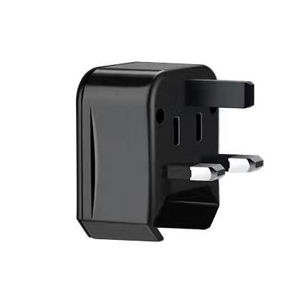 AC2 One USB Port Universal World Wide Travel Charger Adapter Travel Power Socket Converter - Black