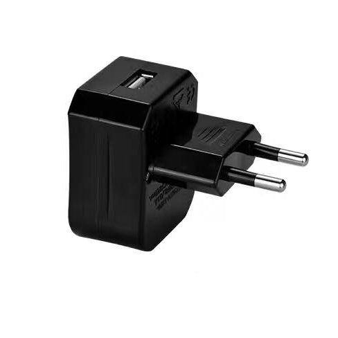 AC2 One USB Port Universal World Wide Travel Charger Adapter Travel Power Socket Converter - Black