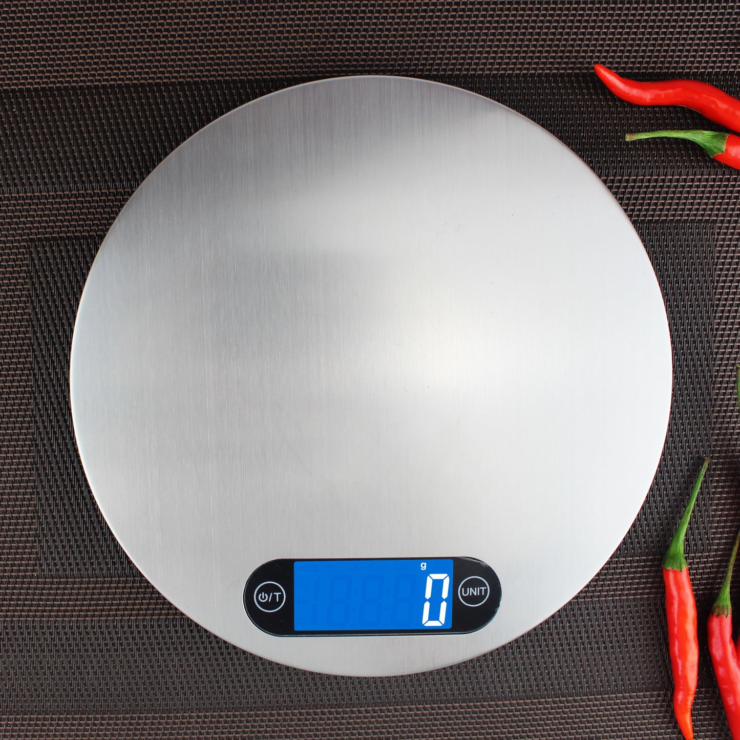 5000g/1g Stainless Steel 304 Kitchen Electronic Scales with LCD Digital Display - Silver Color