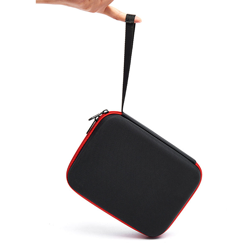 Uniqkart for DJI Action 2 Sports Camera Portable Storage Bag EVA Shockproof Carrying Case - Black/Black Liner