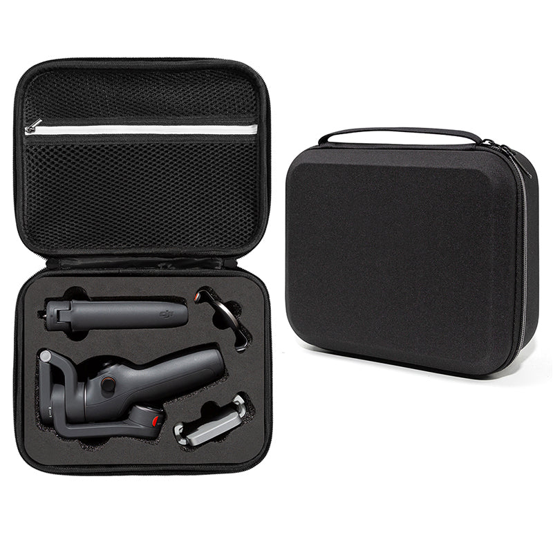 Portable Storage Bag for DJI OM 6, Handheld Gimbal Accessories Handbag Shockproof Carrying Case - Black / Black Liner