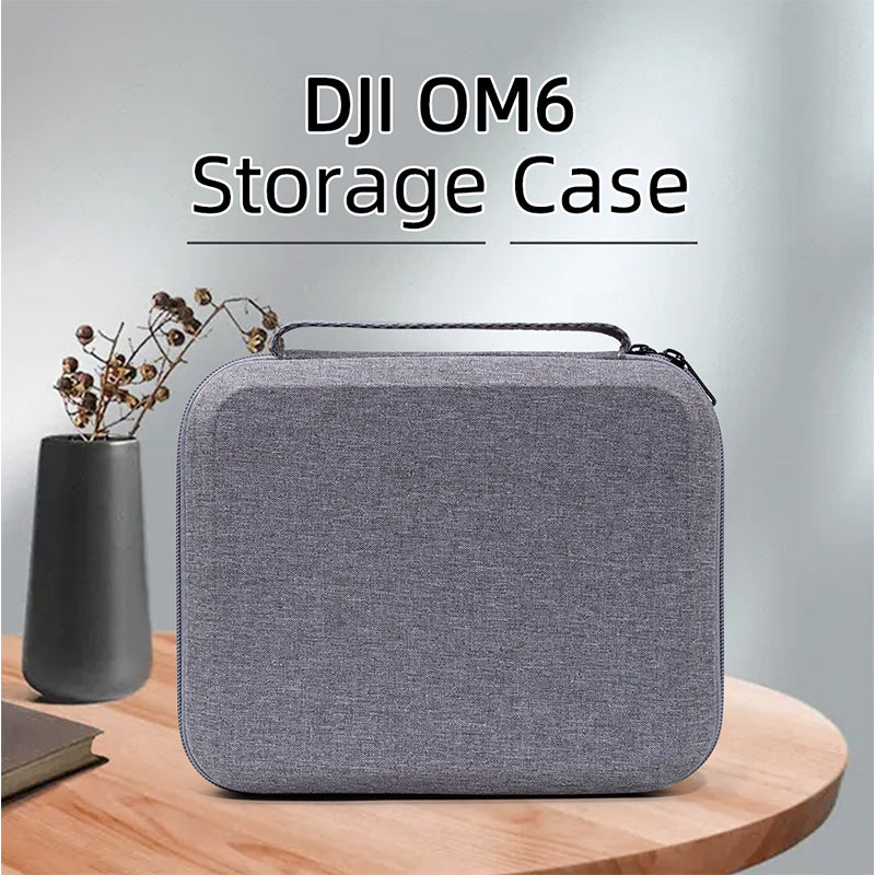 Portable Storage Bag for DJI OM 6, Handheld Gimbal Accessories Handbag Shockproof Carrying Case - Grey / Black Liner