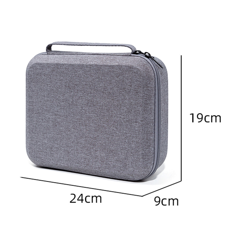 Portable Storage Bag for DJI OM 6, Handheld Gimbal Accessories Handbag Shockproof Carrying Case - Grey / Red Liner
