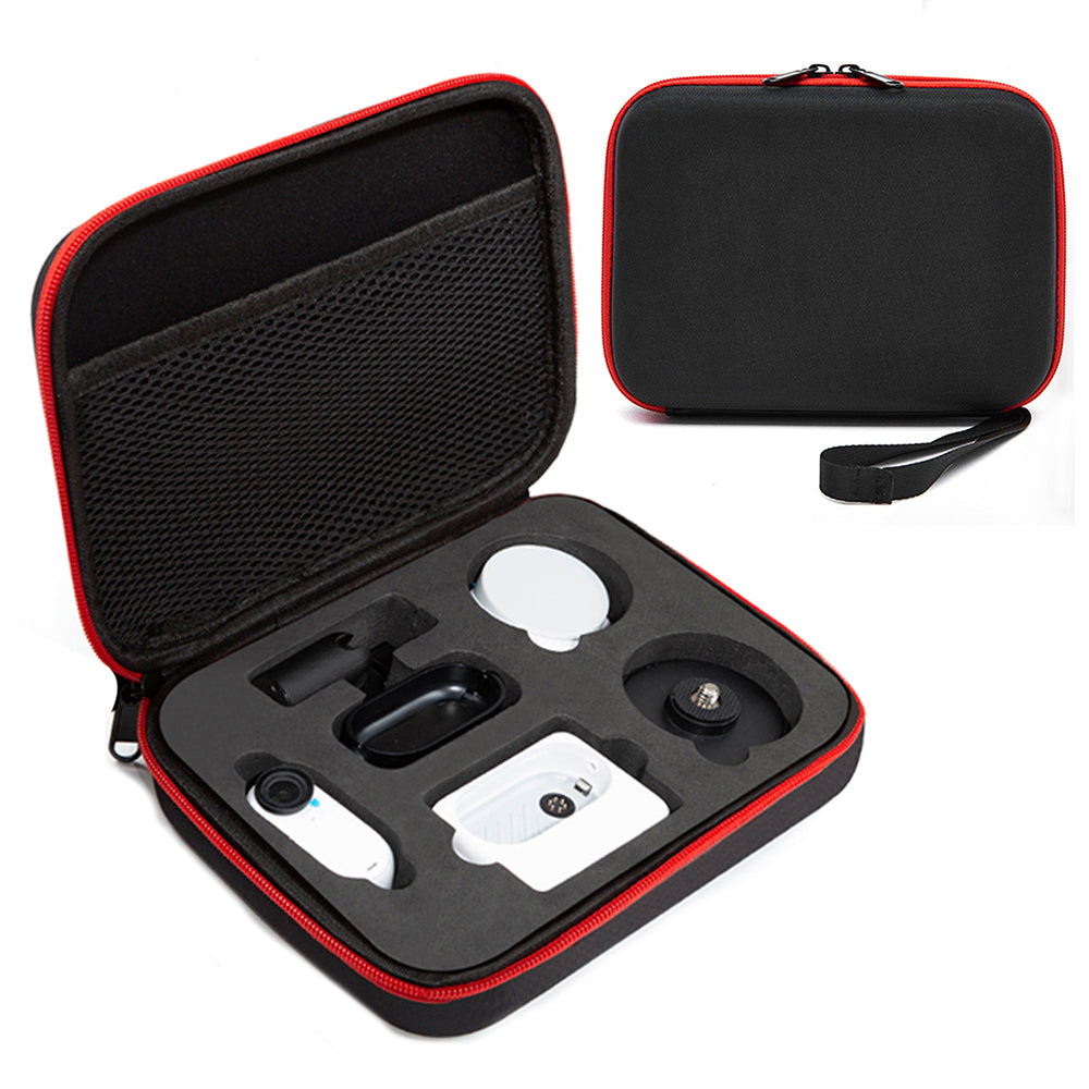 Uniqkart for Insta360 GO 3 Camera Protective Organizer Case Ant Cloth+EVA Storage Bag - Black