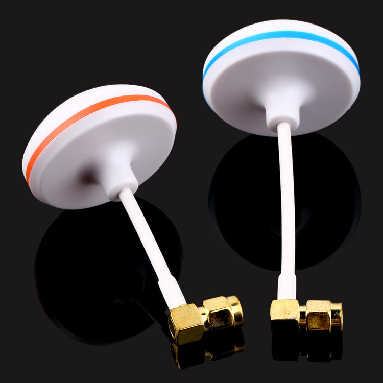 5.8GHz Circular Polarized Mushroom Antenna Set TX/RX for RC Quadcopter - Right Angle SMA Plug Inner Pin