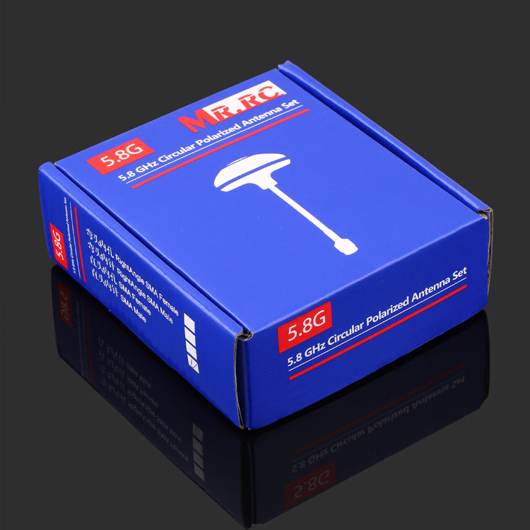 5.8GHz Circular Polarized Mushroom Antenna Set TX/RX for RC Quadcopter - Right Angle SMA Plug Inner Pin