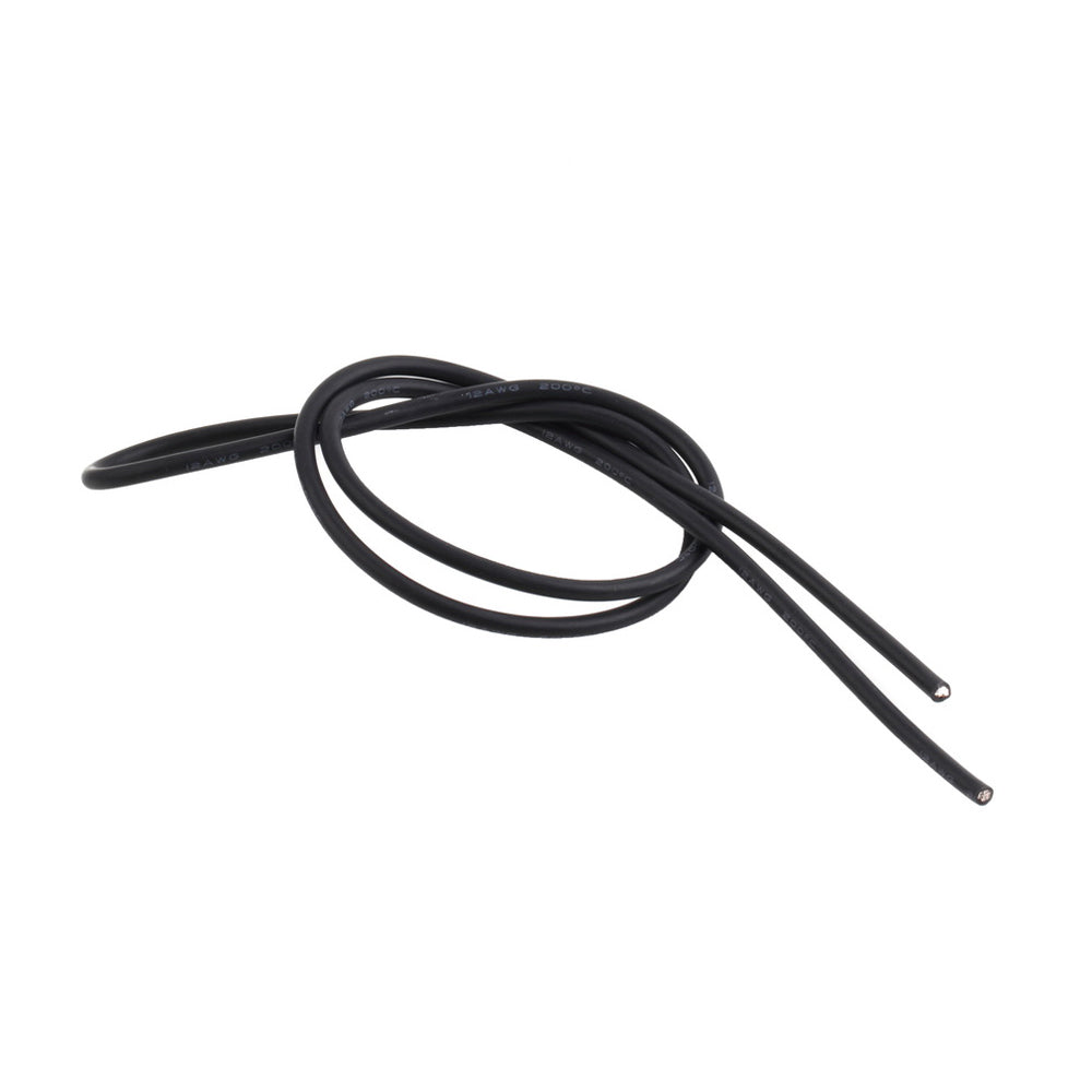 One Pair 12 AWG Heatproof Soft Silicon Wire Cable for Battery Connecting (1m Red + 1m Black)