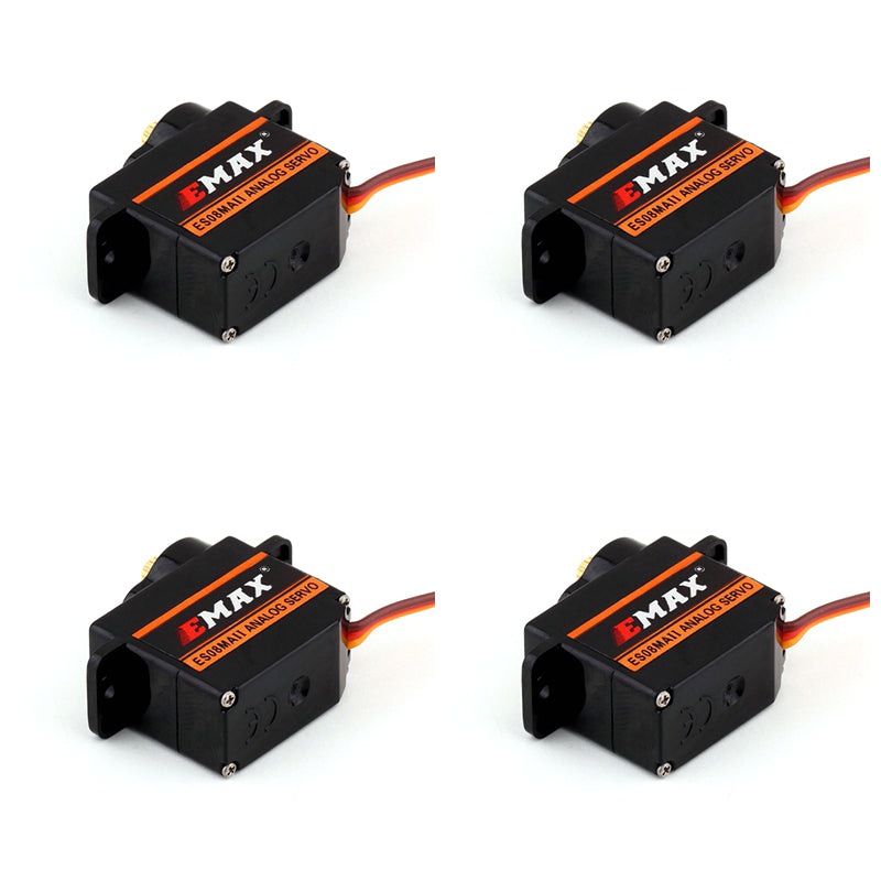 4 Pieces EMAX ES08MA II Mini Metal Gear High-Speed Servos Upgrade ES08MA