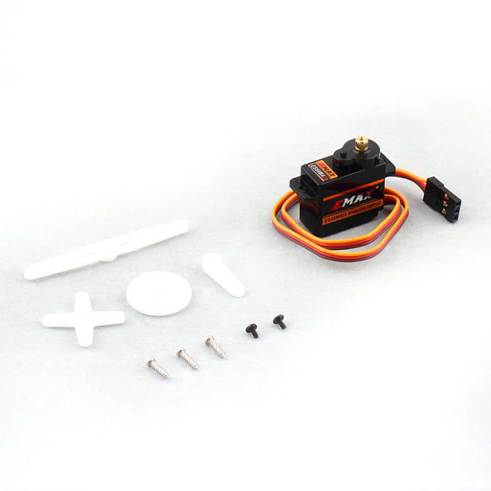 4 Pieces EMAX ES08MA II Mini Metal Gear High-Speed Servos Upgrade ES08MA