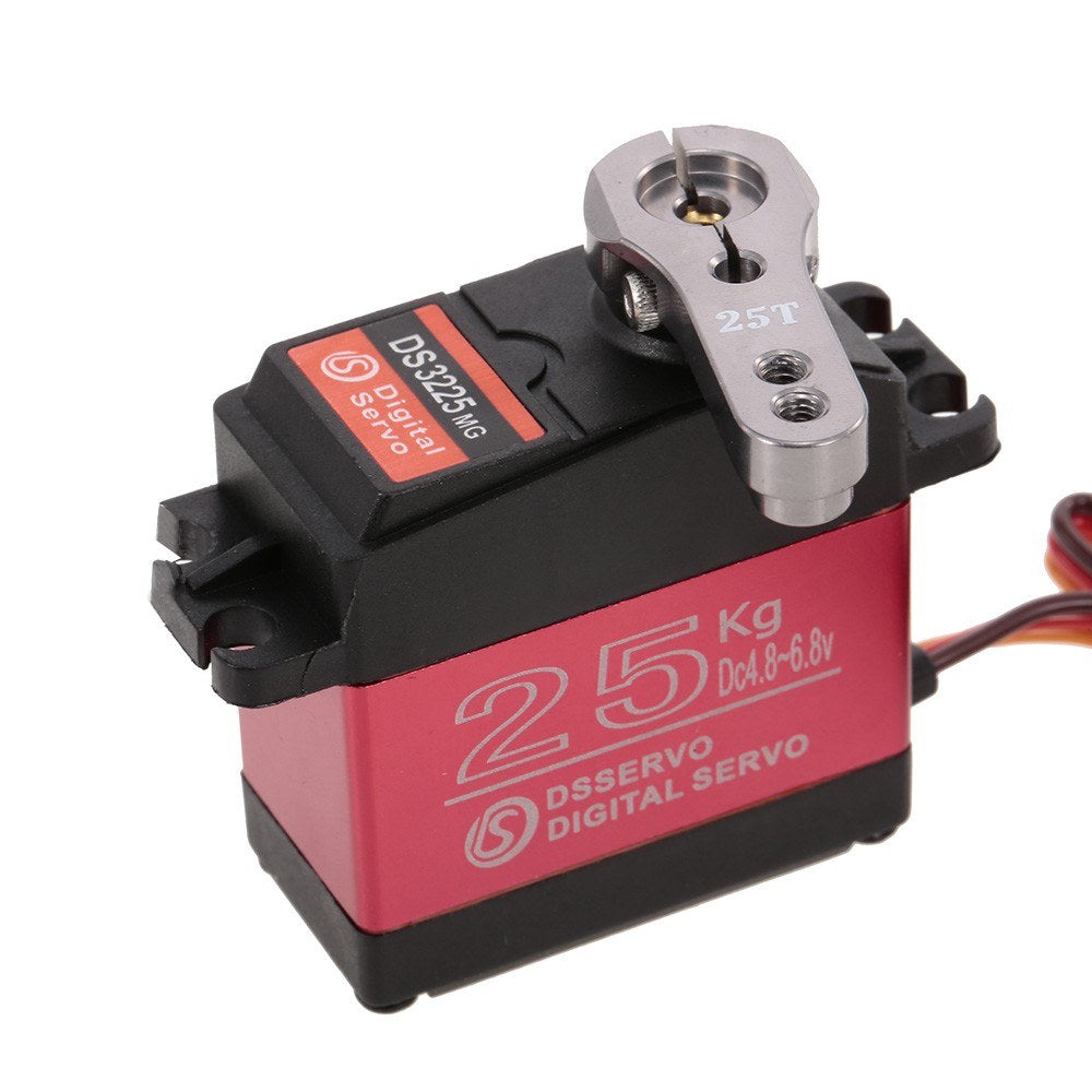 DSSERVO DS3225 25kg Metal Gear Waterproof Large Torque Digital Steering Servo for RC Cars