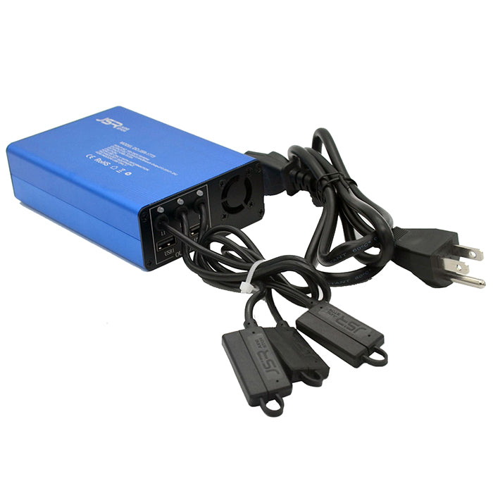 JUNESTAR JSR-1773 2 USB Ports Rapid Battery Charger Hub for DJI Spark Quadcopter and Phones - US Plug