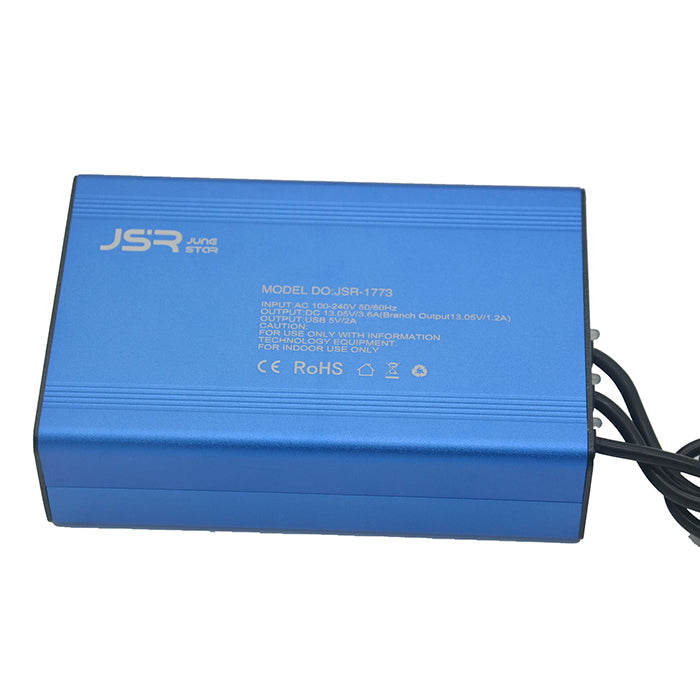 JUNESTAR JSR-1773 2 USB Ports Rapid Battery Charger Hub for DJI Spark Quadcopter and Phones - US Plug