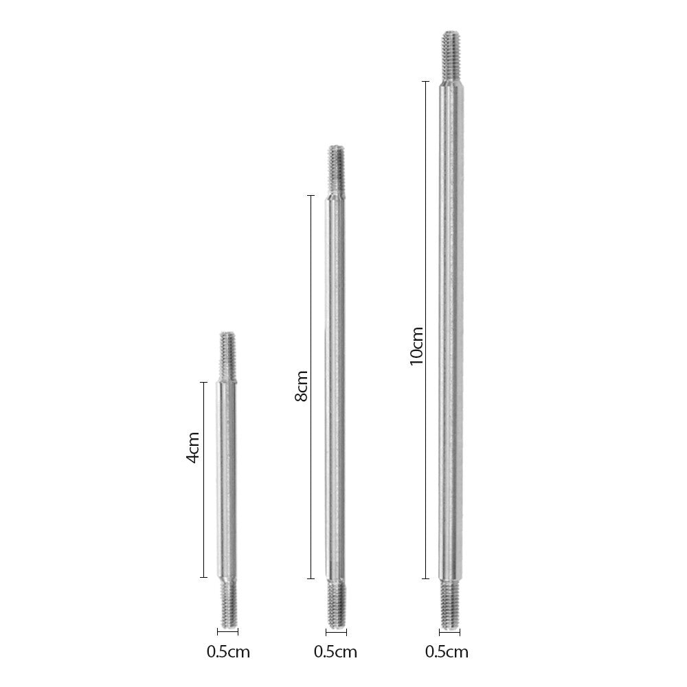 8 PCS for Traxxas TRX-4 Model Car Metal Tie Rod Set Kit - Silver