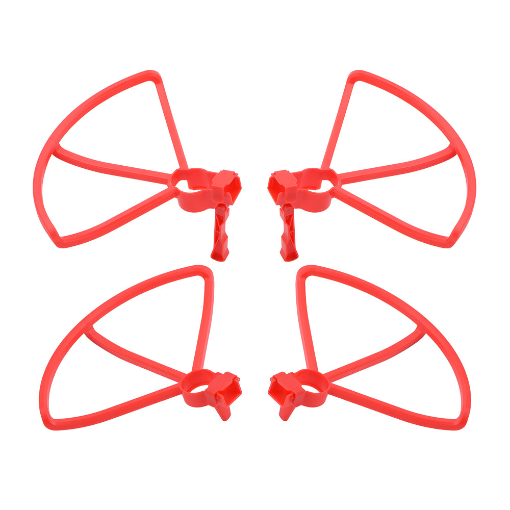 4PCS/Set Propeller Guard Protector + Extension Landing Gear Legs for Hubsan Zino H117S - Red