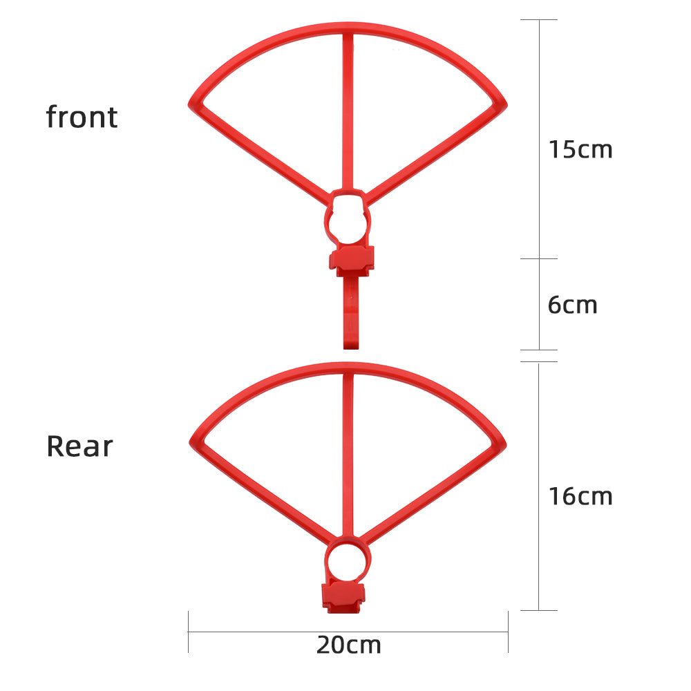 4PCS/Set Propeller Guard Protector + Extension Landing Gear Legs for Hubsan Zino H117S - Red