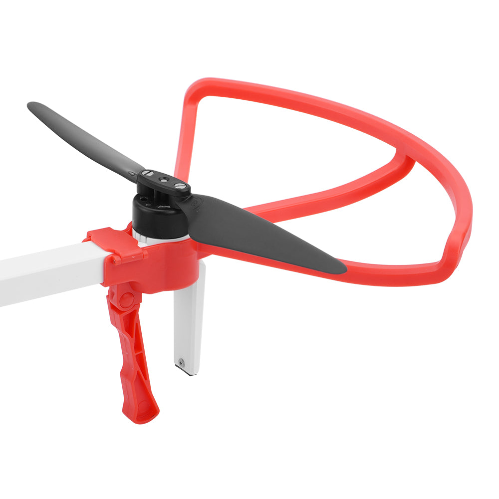4PCS/Set Propeller Guard Protector + Extension Landing Gear Legs for Hubsan Zino H117S - Red