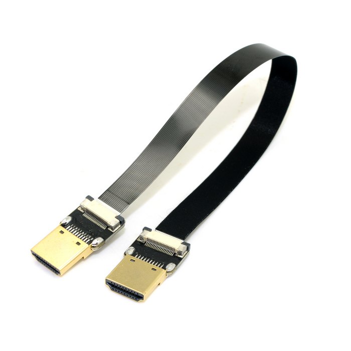 20CM FPV HDMI Type A Male to HDMI Male HDTV FPC Flat Cable for Multicopter Aerial Photography
