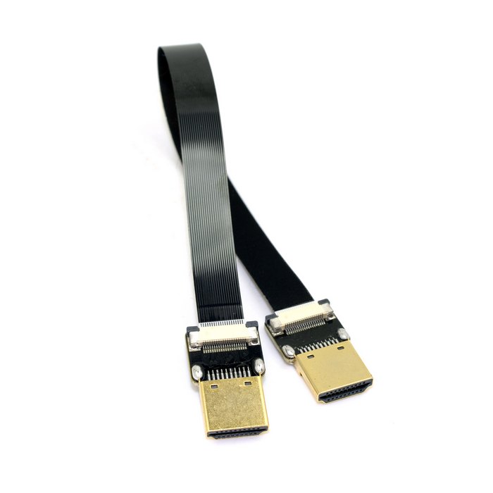 20CM FPV HDMI Type A Male to HDMI Male HDTV FPC Flat Cable for Multicopter Aerial Photography