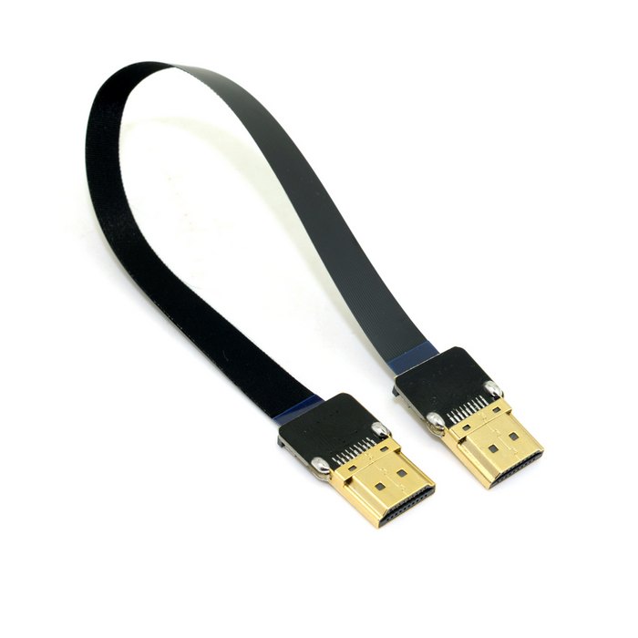 20CM FPV HDMI Type A Male to HDMI Male HDTV FPC Flat Cable for Multicopter Aerial Photography