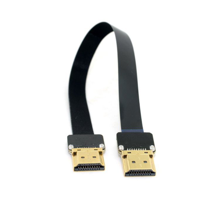 20CM FPV HDMI Type A Male to HDMI Male HDTV FPC Flat Cable for Multicopter Aerial Photography