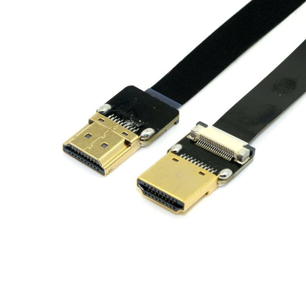 20CM FPV HDMI Type A Male to HDMI Male HDTV FPC Flat Cable for Multicopter Aerial Photography