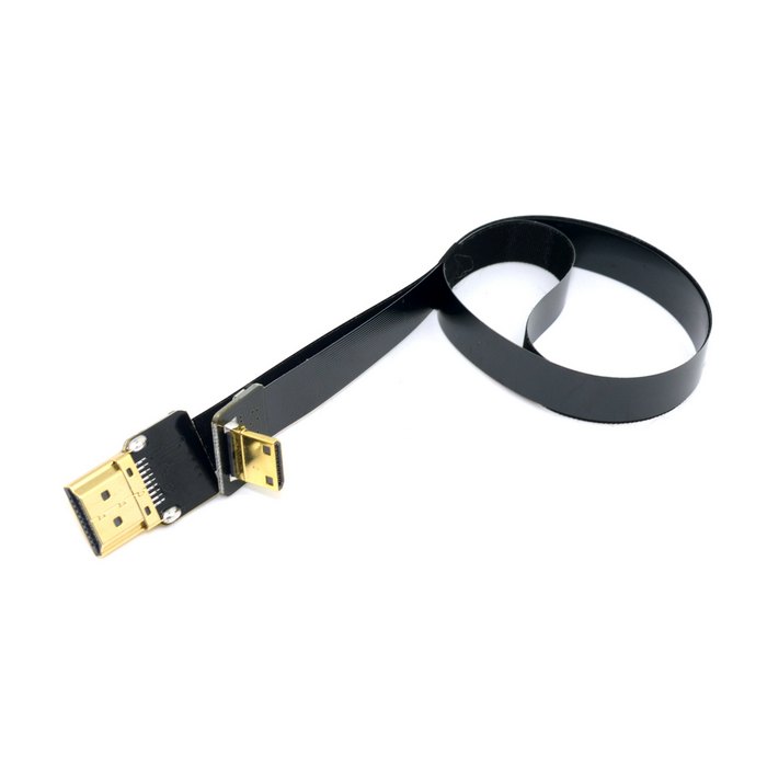 90 Degree Down Angled FPV Mini HDMI Male to HDMI Male FPC Flat Cable for Multicopter Aerial Photography
