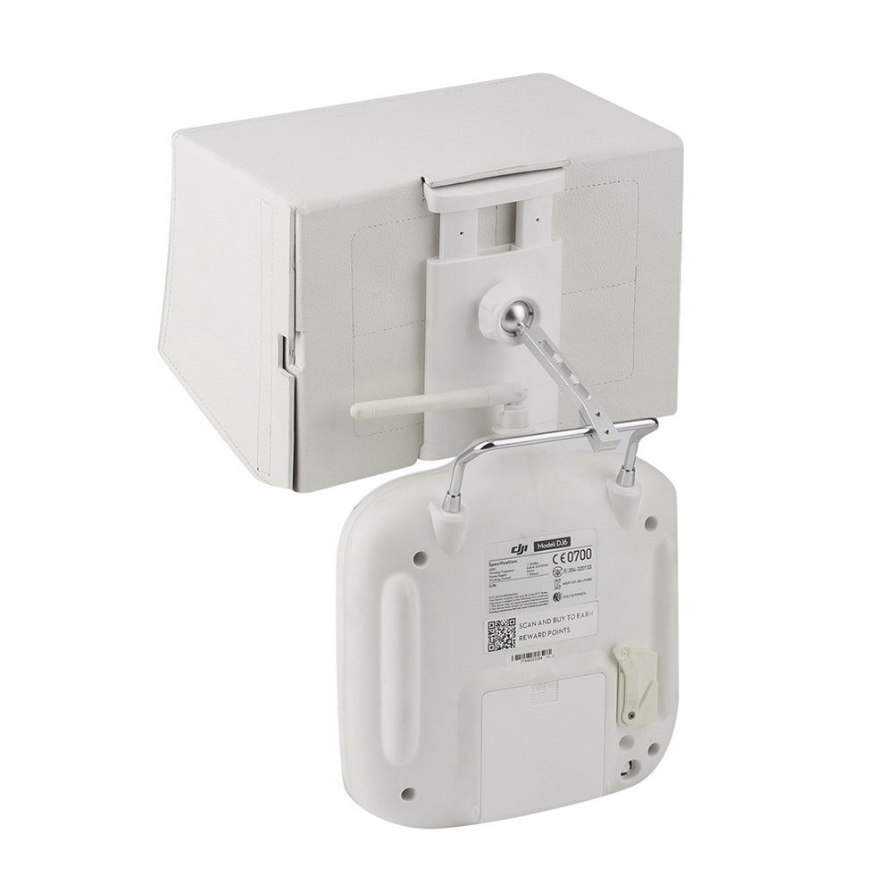 DJI Inspire 1 Remote Control Sunshade Hood Cover + Clamp for iPad Mini 3/2 - White