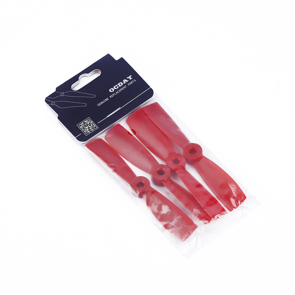 Two Pairs OCDAY 4045 RC Airplane Model Propeller Prop 2 Blades - Red